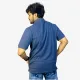 Men's Navy Blue Cotton Polo T-Shirt – Classic Fit Casual Collar Tee